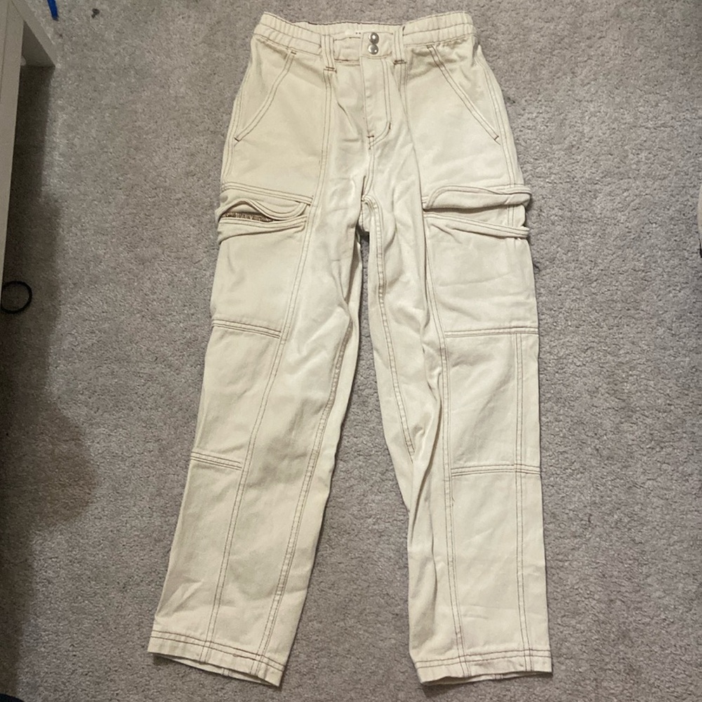 Pacsun cream cargo pants size small